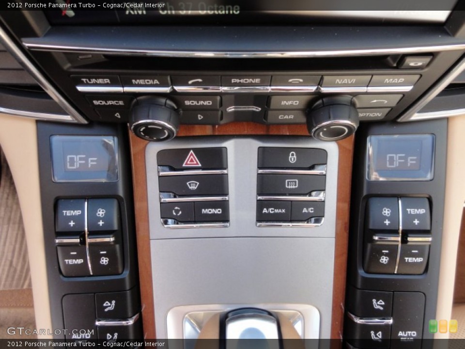 Cognac/Cedar Interior Controls for the 2012 Porsche Panamera Turbo #61413697