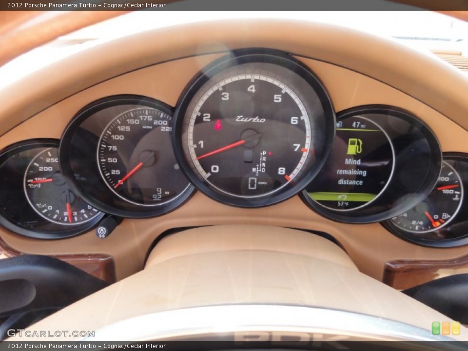 Cognac/Cedar Interior Gauges for the 2012 Porsche Panamera Turbo #61413707