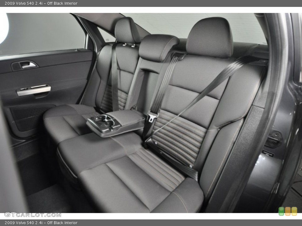 Off Black Interior Rear Seat for the 2009 Volvo S40 2.4i #61413763