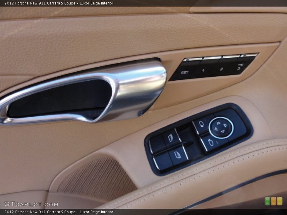 Luxor Beige Interior Controls for the 2012 Porsche New 911 Carrera S Coupe #61413865