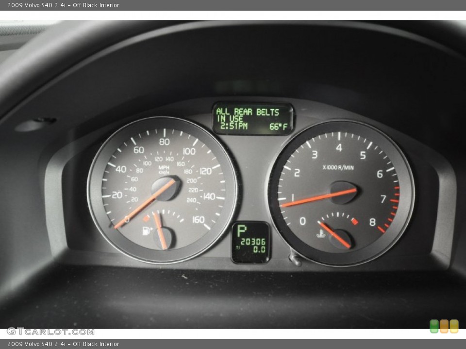 Off Black Interior Gauges for the 2009 Volvo S40 2.4i #61413883