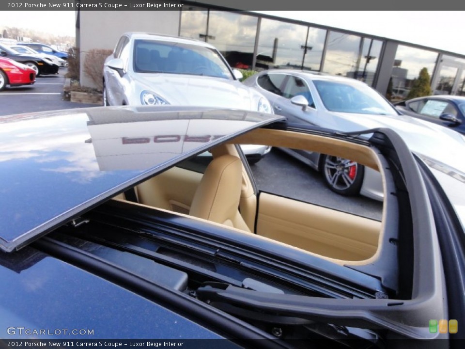 Luxor Beige Interior Sunroof for the 2012 Porsche New 911 Carrera S Coupe #61413937