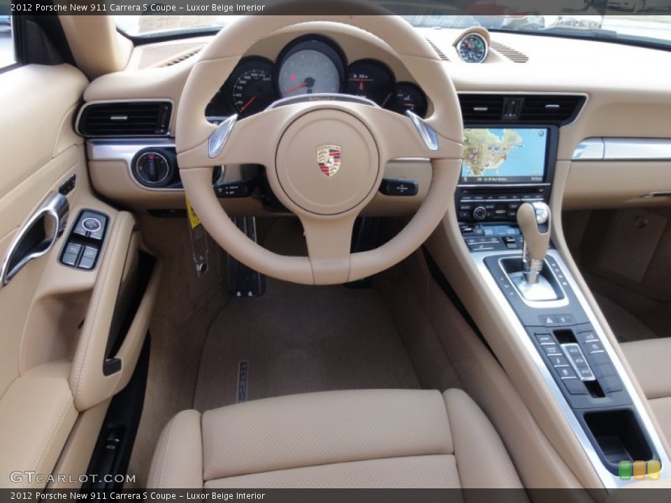 Luxor Beige Interior Dashboard for the 2012 Porsche New 911 Carrera S Coupe #61414033