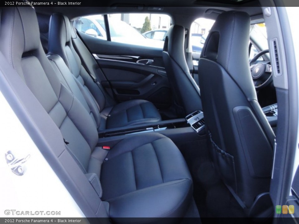 Black Interior Rear Seat for the 2012 Porsche Panamera 4 #61414333
