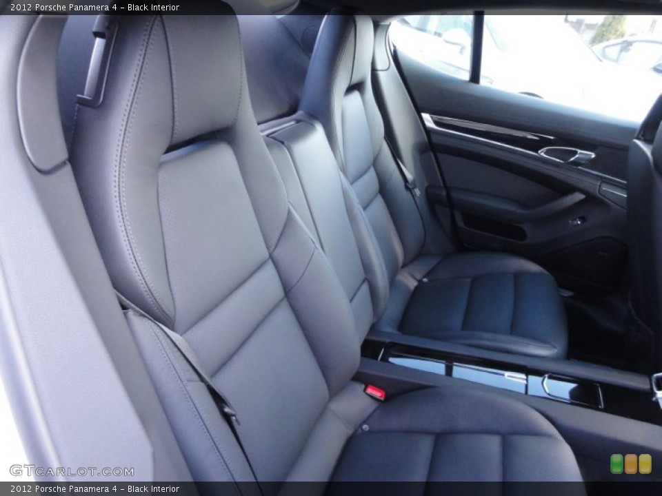 Black Interior Rear Seat for the 2012 Porsche Panamera 4 #61414342