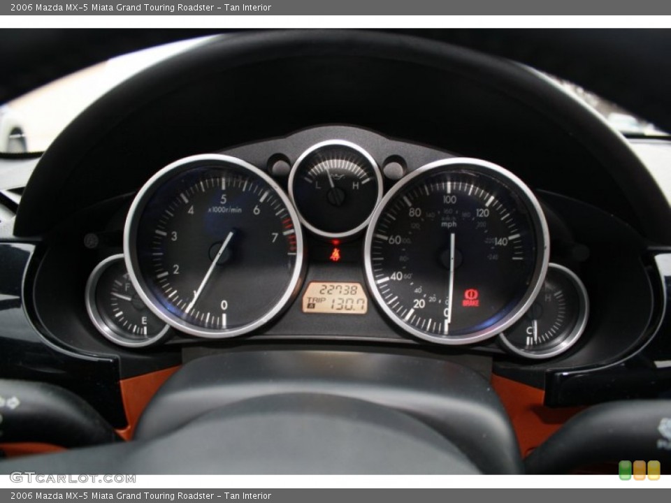 Tan Interior Gauges for the 2006 Mazda MX-5 Miata Grand Touring Roadster #61414354