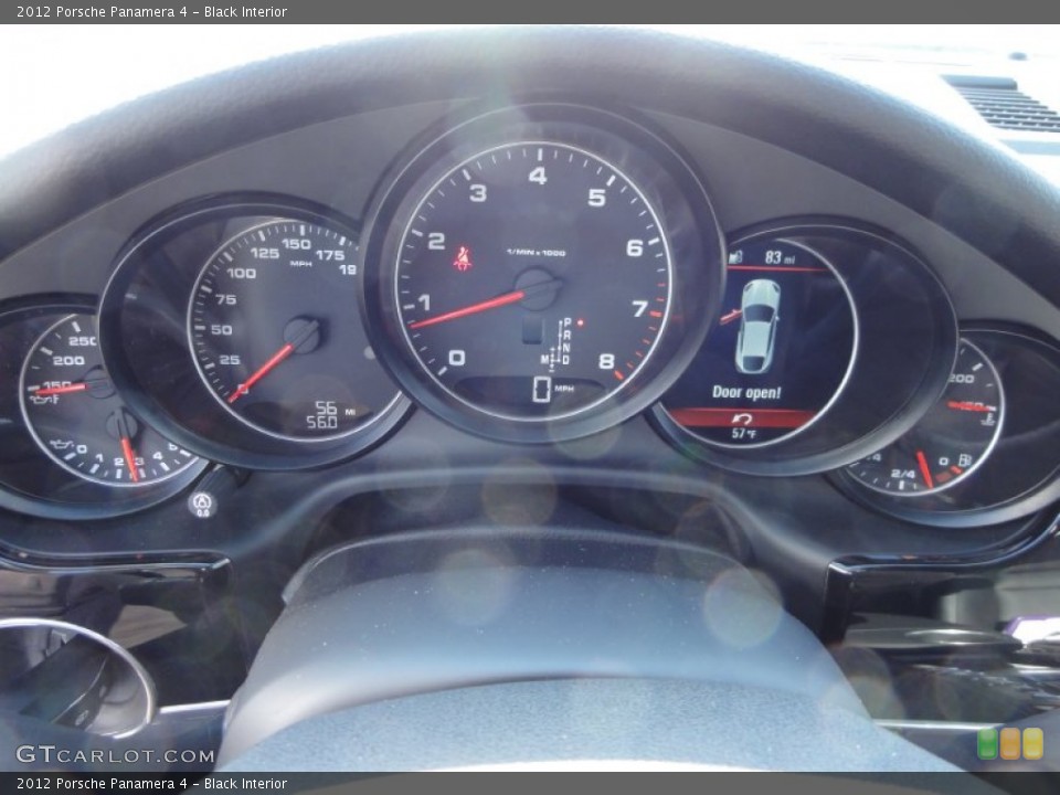 Black Interior Gauges for the 2012 Porsche Panamera 4 #61414476
