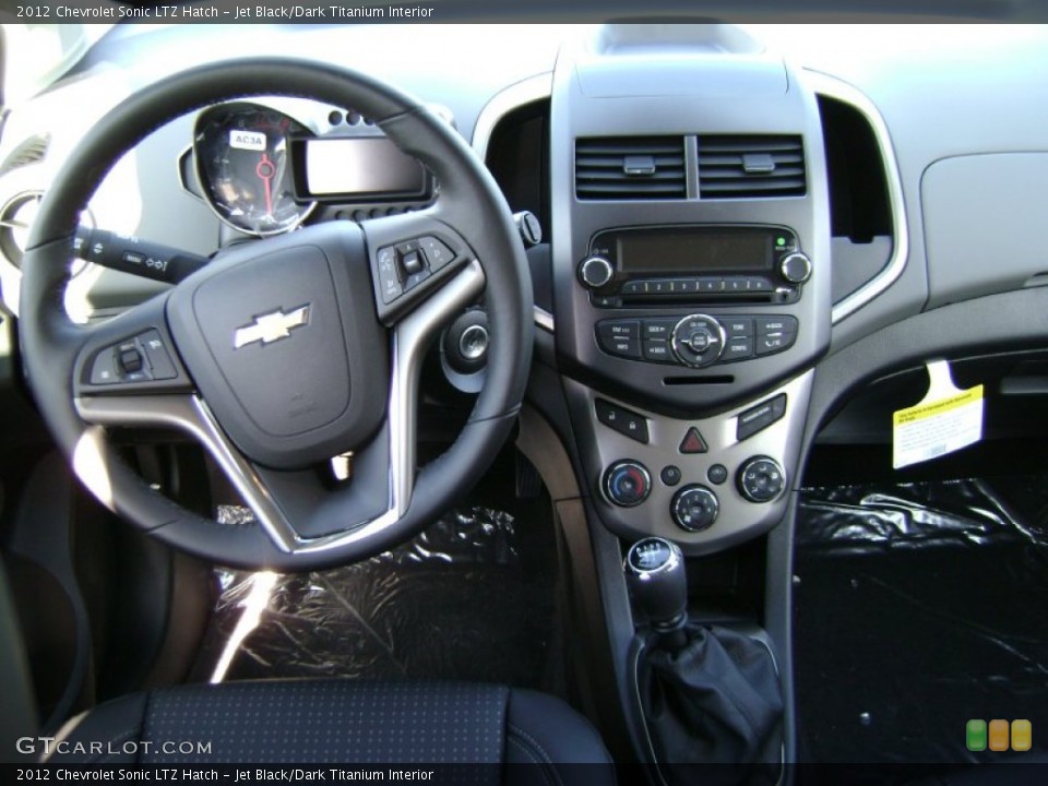 Jet Black/Dark Titanium Interior Dashboard for the 2012 Chevrolet Sonic LTZ Hatch #61415854