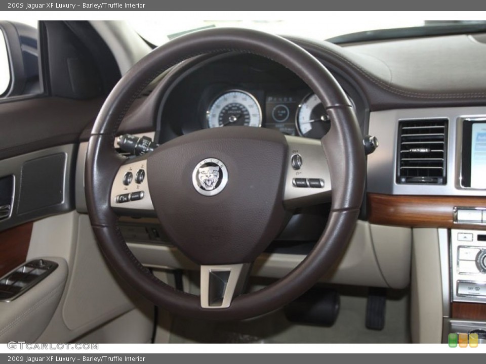 Barley/Truffle Interior Steering Wheel for the 2009 Jaguar XF Luxury #61417396