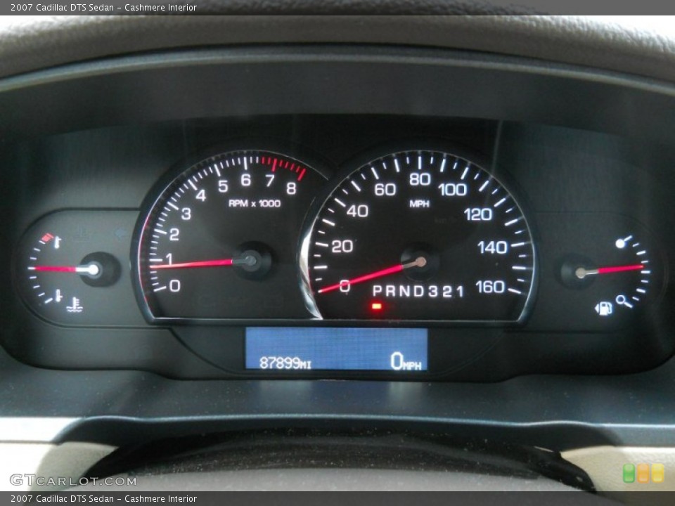 Cashmere Interior Gauges for the 2007 Cadillac DTS Sedan #61418730