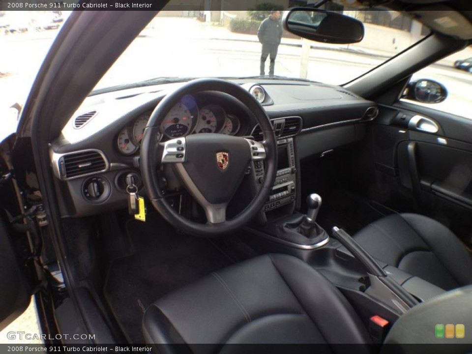 Black Interior Photo for the 2008 Porsche 911 Turbo Cabriolet #61418866