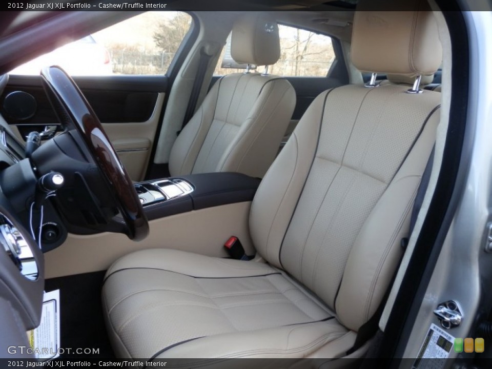 Cashew/Truffle Interior Front Seat for the 2012 Jaguar XJ XJL Portfolio #61420558