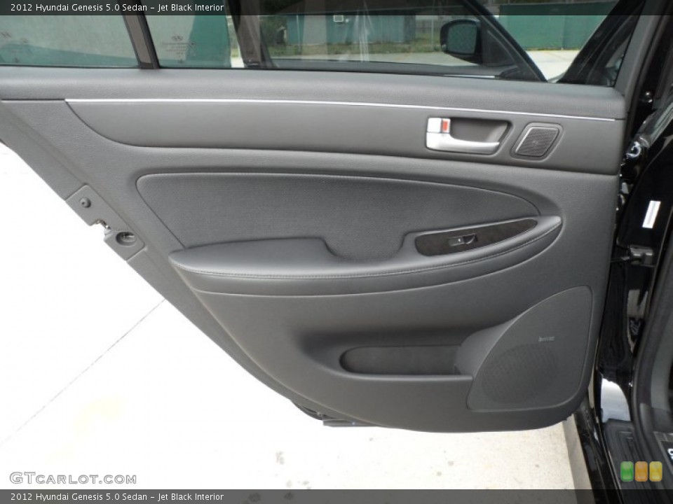 Jet Black Interior Door Panel for the 2012 Hyundai Genesis 5.0 Sedan #61425661