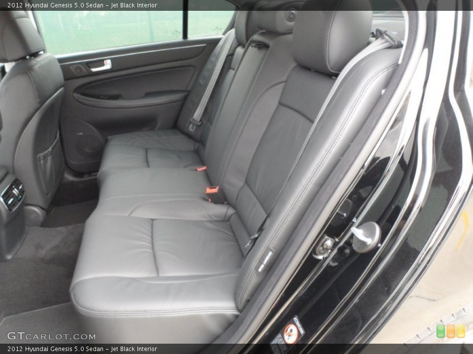 Jet Black Interior Photo for the 2012 Hyundai Genesis 5.0 Sedan #61425676