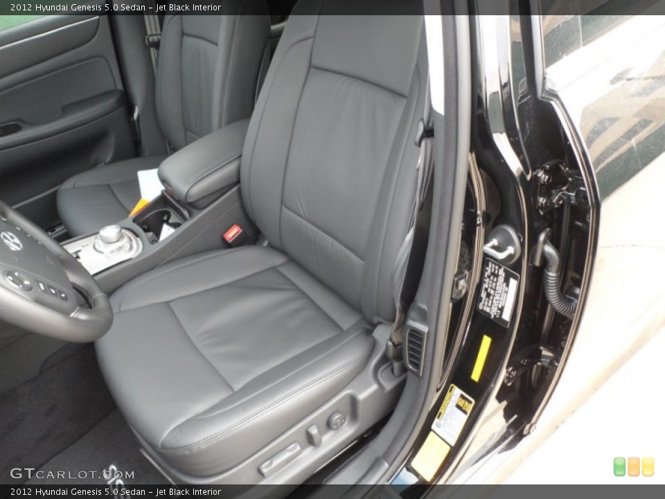 Jet Black Interior Photo for the 2012 Hyundai Genesis 5.0 Sedan #61425700