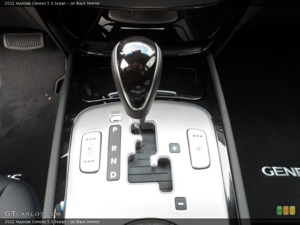 Jet Black Interior Transmission for the 2012 Hyundai Genesis 5.0 Sedan #61425745
