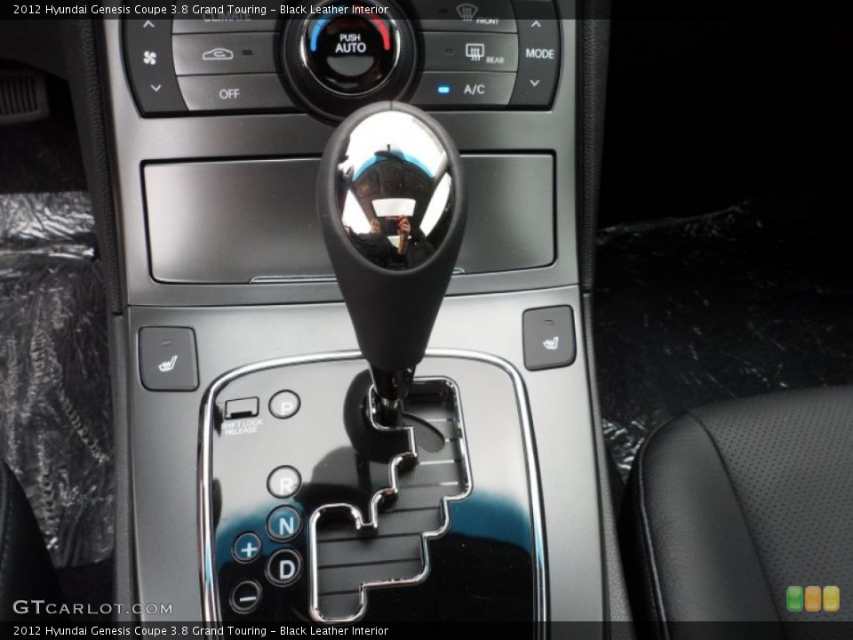 Black Leather Interior Transmission for the 2012 Hyundai Genesis Coupe 3.8 Grand Touring #61426078