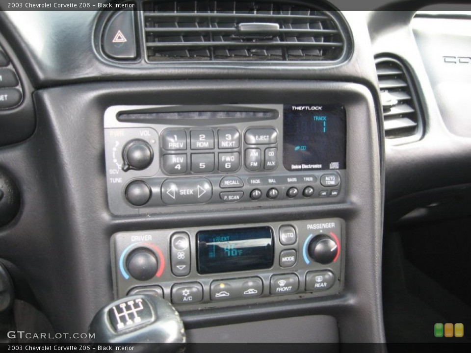 Black Interior Controls for the 2003 Chevrolet Corvette Z06 #61426723