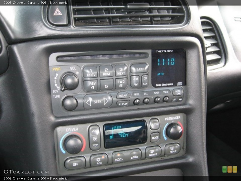 Black Interior Audio System for the 2003 Chevrolet Corvette Z06 #61426777