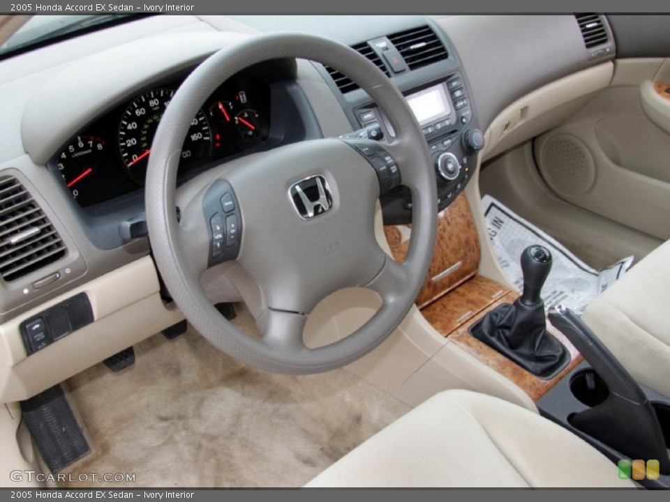 Ivory Interior Dashboard for the 2005 Honda Accord EX Sedan #61427692