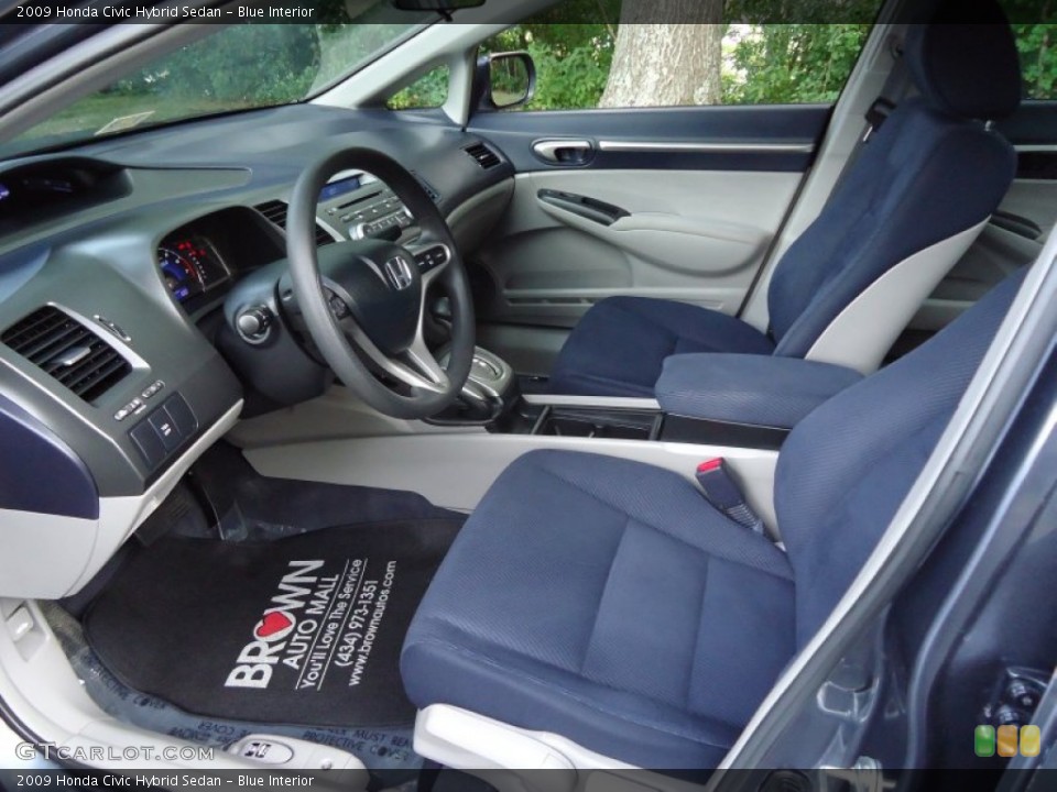 Blue Interior Photo for the 2009 Honda Civic Hybrid Sedan #61432321