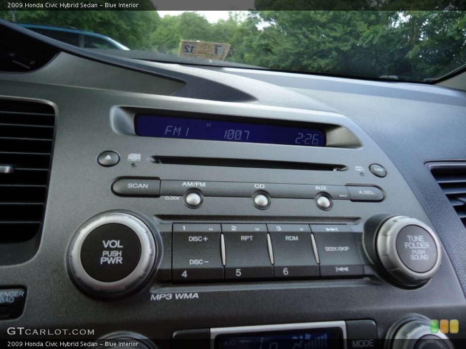 Blue Interior Audio System for the 2009 Honda Civic Hybrid Sedan #61432393