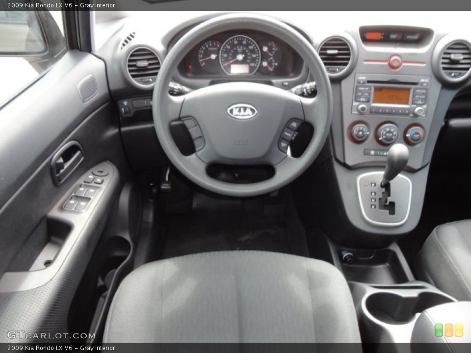 Gray Interior Dashboard for the 2009 Kia Rondo LX V6 #61435231