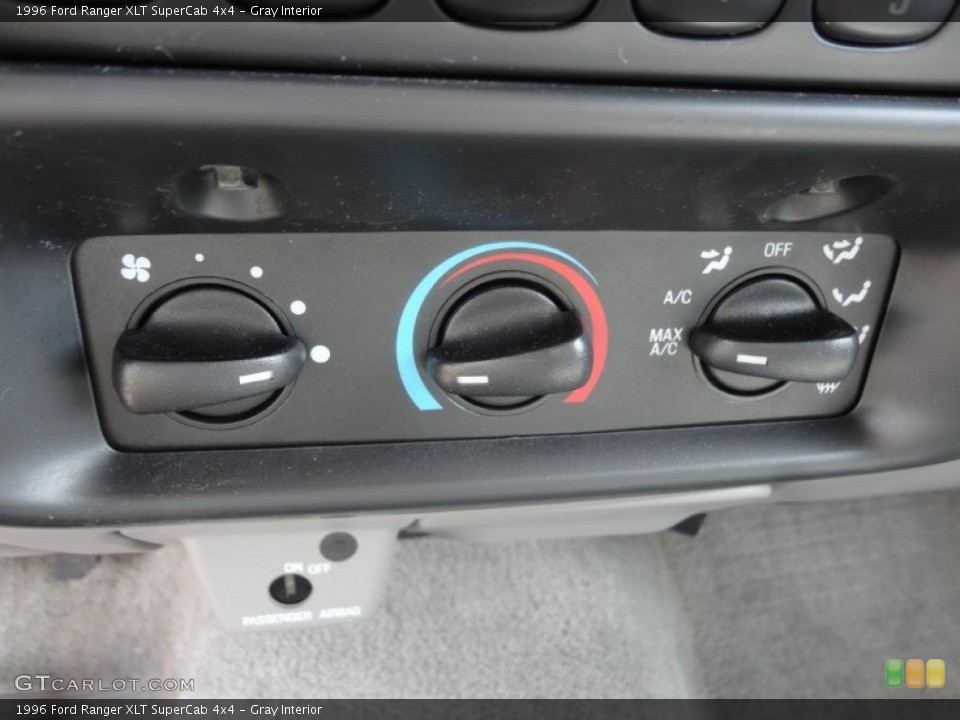 Gray Interior Controls for the 1996 Ford Ranger XLT SuperCab 4x4 #61435636