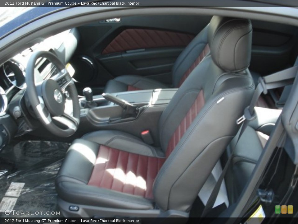 Lava Red/Charcoal Black Interior Photo for the 2012 Ford Mustang GT Premium Coupe #61437810