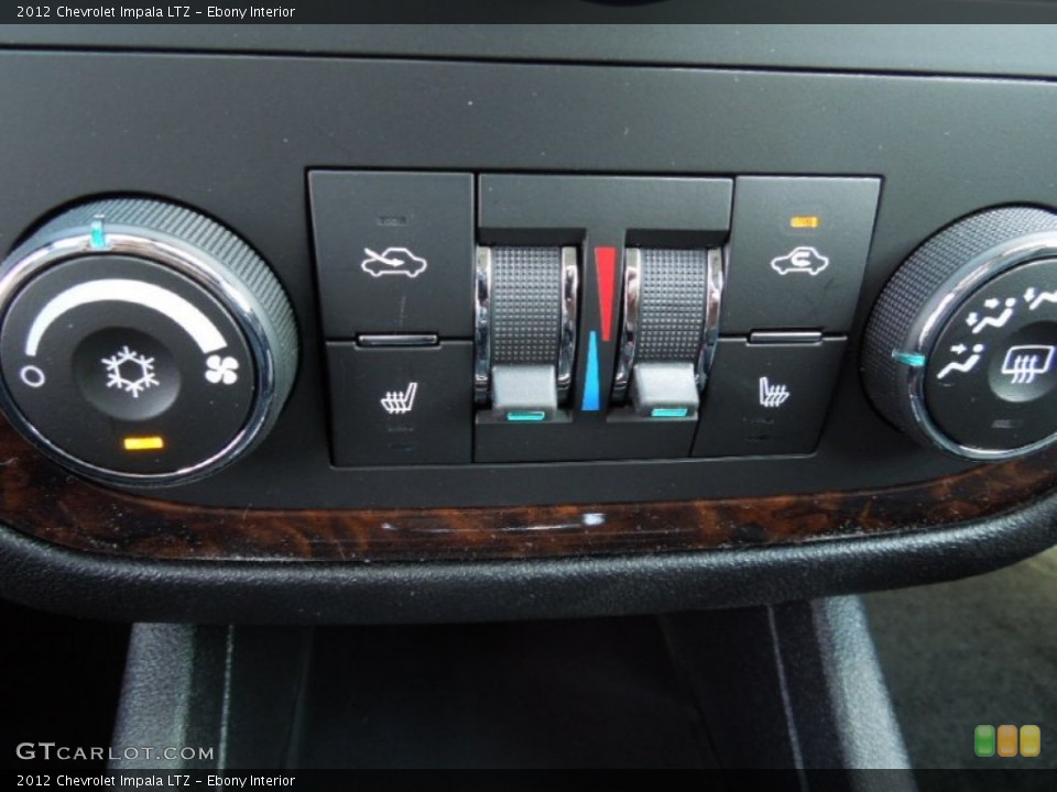 Ebony Interior Controls for the 2012 Chevrolet Impala LTZ #61438928