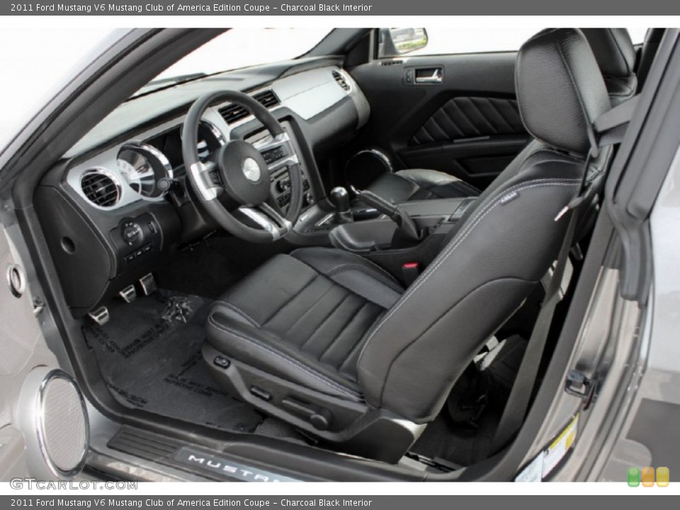 Charcoal Black Interior Photo for the 2011 Ford Mustang V6 Mustang Club of America Edition Coupe #61441522