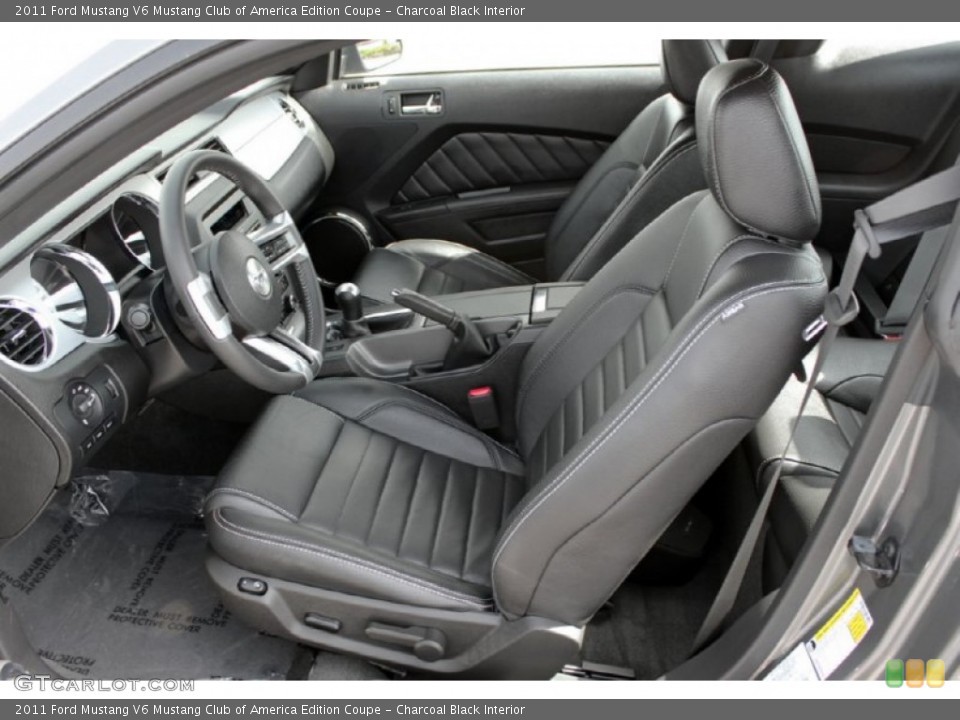 Charcoal Black Interior Photo for the 2011 Ford Mustang V6 Mustang Club of America Edition Coupe #61441877
