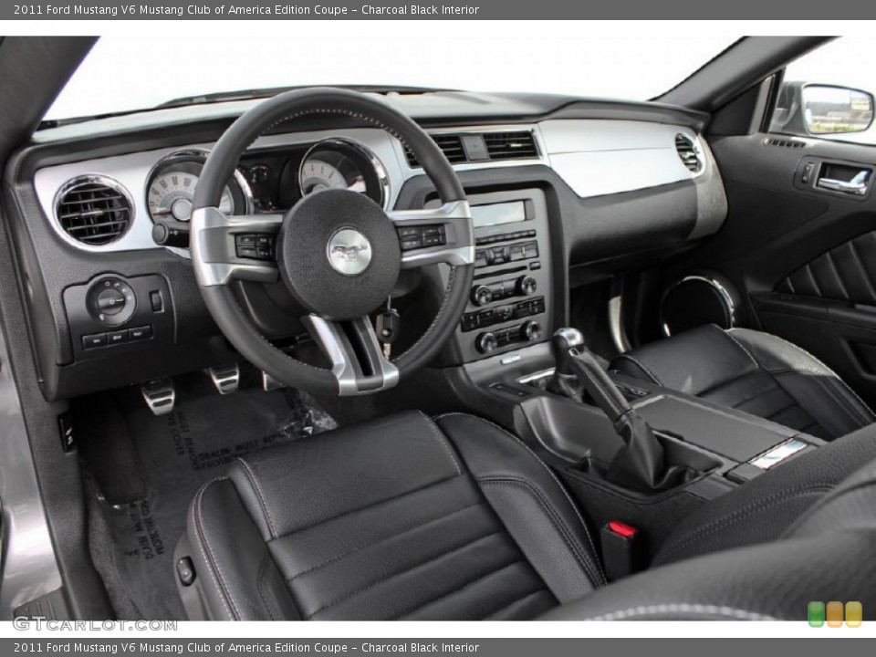 Charcoal Black Interior Dashboard for the 2011 Ford Mustang V6 Mustang Club of America Edition Coupe #61441883