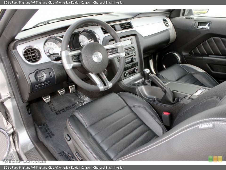 Charcoal Black Interior Prime Interior for the 2011 Ford Mustang V6 Mustang Club of America Edition Coupe #61441946