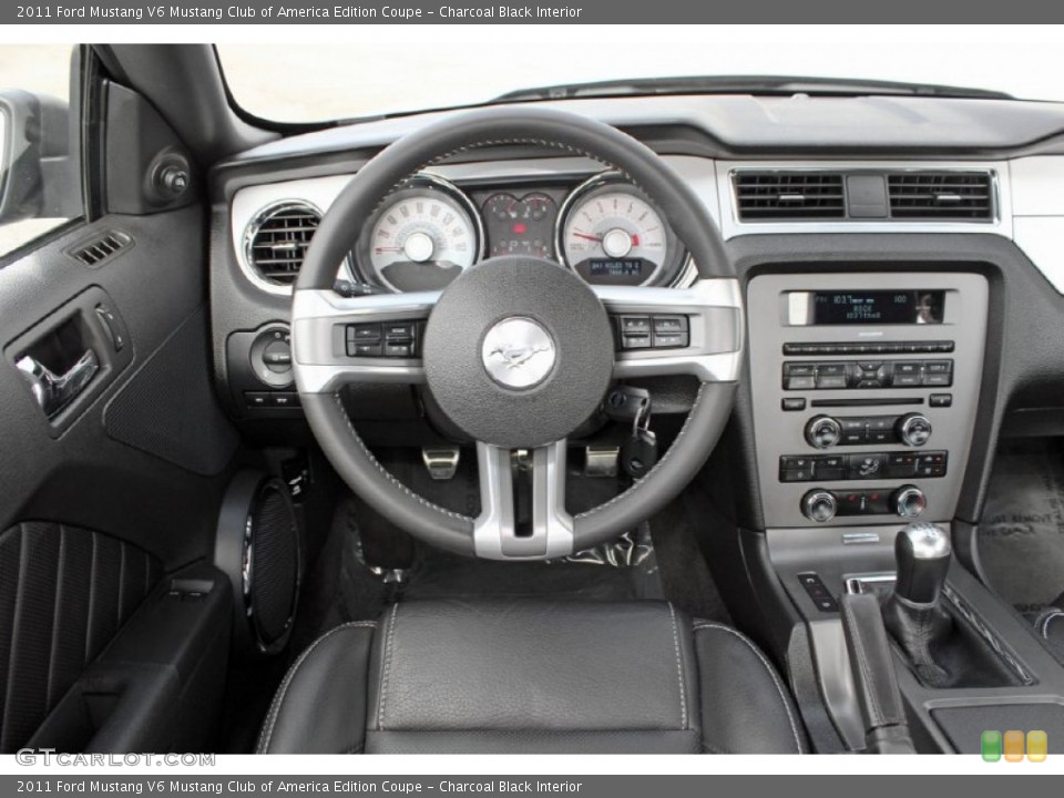 Charcoal Black Interior Dashboard for the 2011 Ford Mustang V6 Mustang Club of America Edition Coupe #61442012