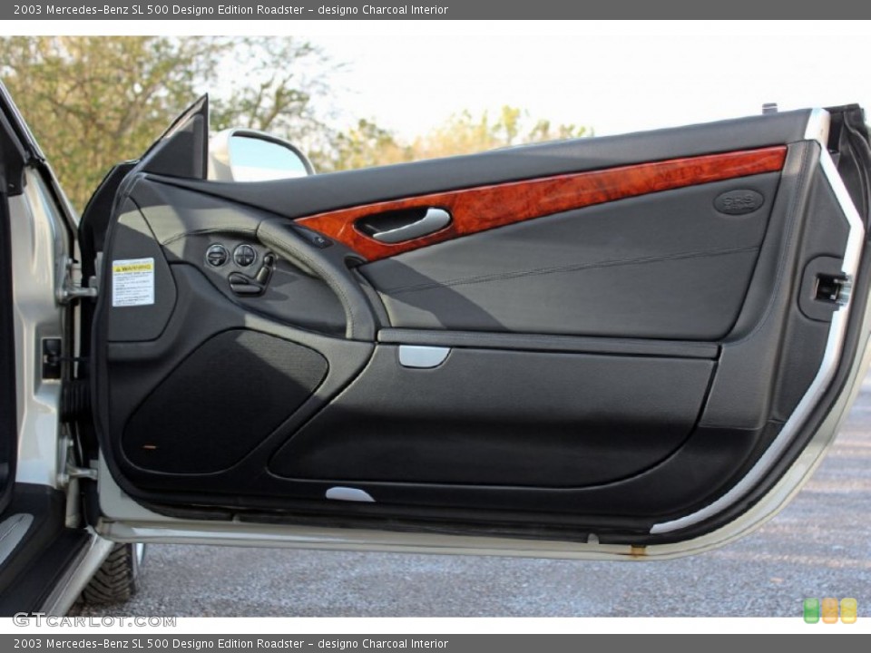 designo Charcoal Interior Door Panel for the 2003 Mercedes-Benz SL 500 Designo Edition Roadster #61442271