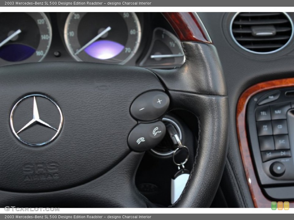 designo Charcoal Interior Controls for the 2003 Mercedes-Benz SL 500 Designo Edition Roadster #61442336