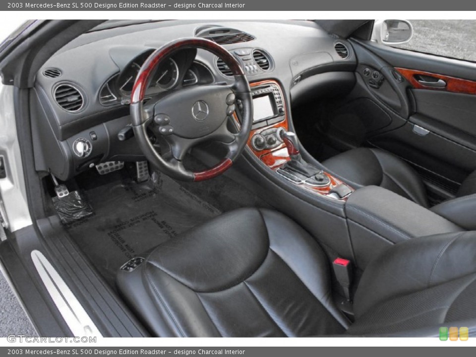 designo Charcoal 2003 Mercedes-Benz SL Interiors