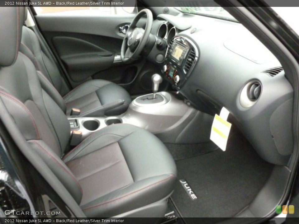 Black/Red Leather/Silver Trim Interior Photo for the 2012 Nissan Juke SL AWD #61444852
