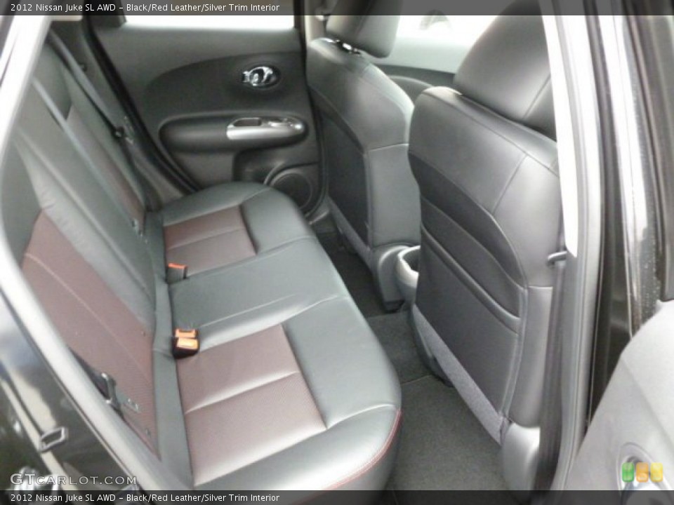 Black/Red Leather/Silver Trim Interior Photo for the 2012 Nissan Juke SL AWD #61444864