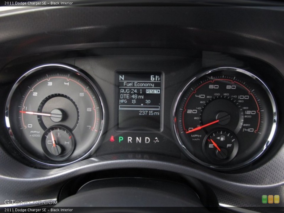 Black Interior Gauges for the 2011 Dodge Charger SE #61445115
