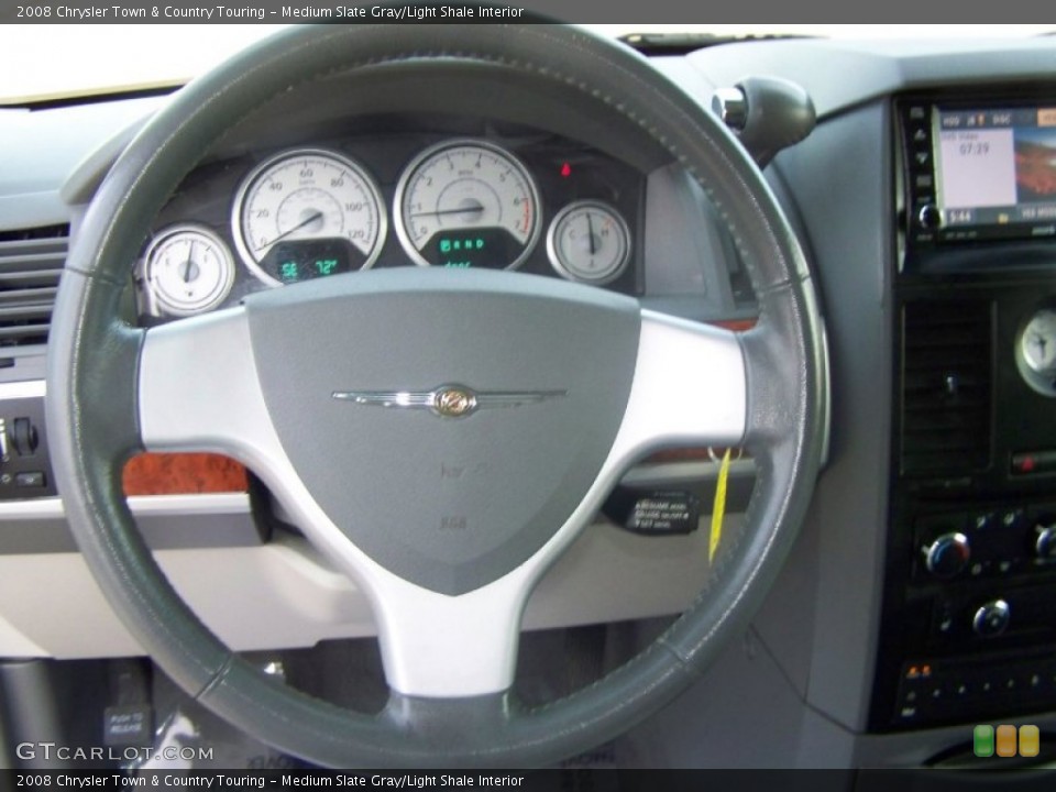 Medium Slate Gray/Light Shale Interior Steering Wheel for the 2008 Chrysler Town & Country Touring #61445118