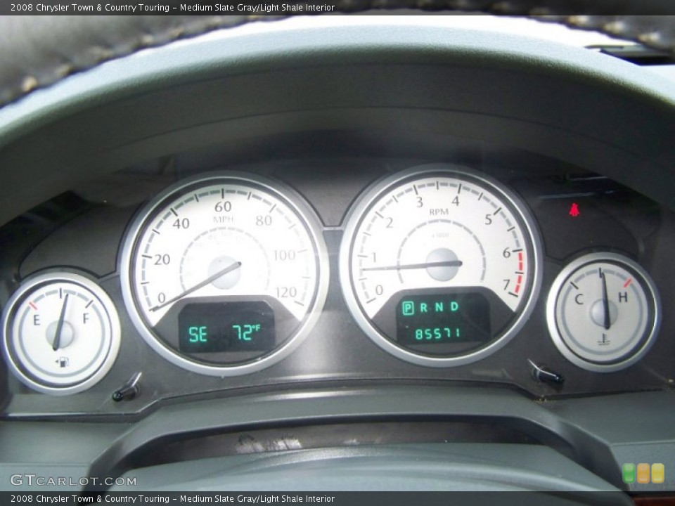 Medium Slate Gray/Light Shale Interior Gauges for the 2008 Chrysler Town & Country Touring #61445130