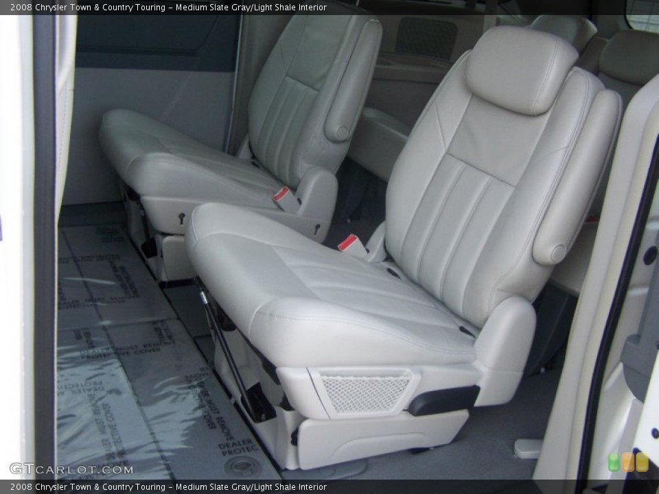 Medium Slate Gray/Light Shale Interior Rear Seat for the 2008 Chrysler Town & Country Touring #61445217