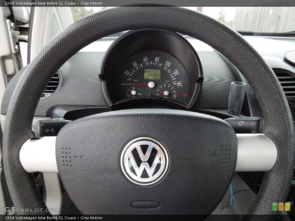 Gray Interior Steering Wheel for the 1999 Volkswagen New Beetle GL Coupe #61446345