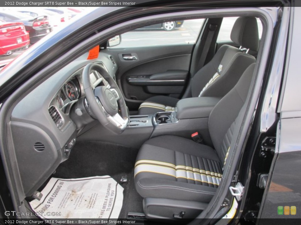 Black/Super Bee Stripes Interior Photo for the 2012 Dodge Charger SRT8 Super Bee #61446480