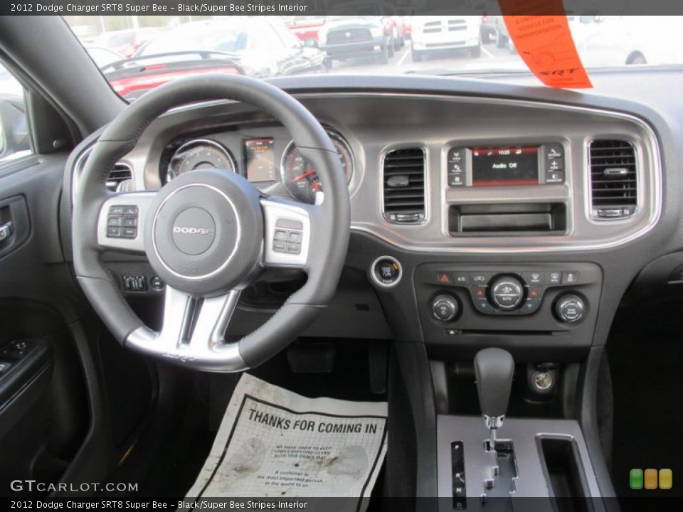 Black/Super Bee Stripes Interior Dashboard for the 2012 Dodge Charger SRT8 Super Bee #61446504