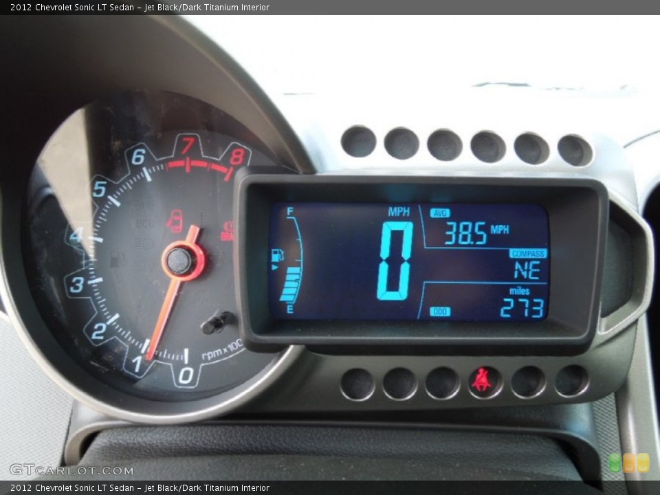 Jet Black/Dark Titanium Interior Gauges for the 2012 Chevrolet Sonic LT Sedan #61446916