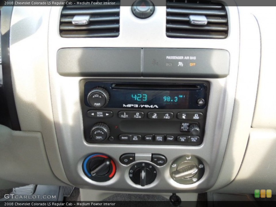 Medium Pewter Interior Audio System for the 2008 Chevrolet Colorado LS Regular Cab #61447329
