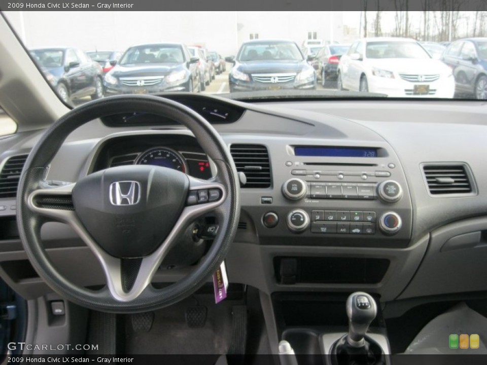 Gray Interior Dashboard for the 2009 Honda Civic LX Sedan #61448065